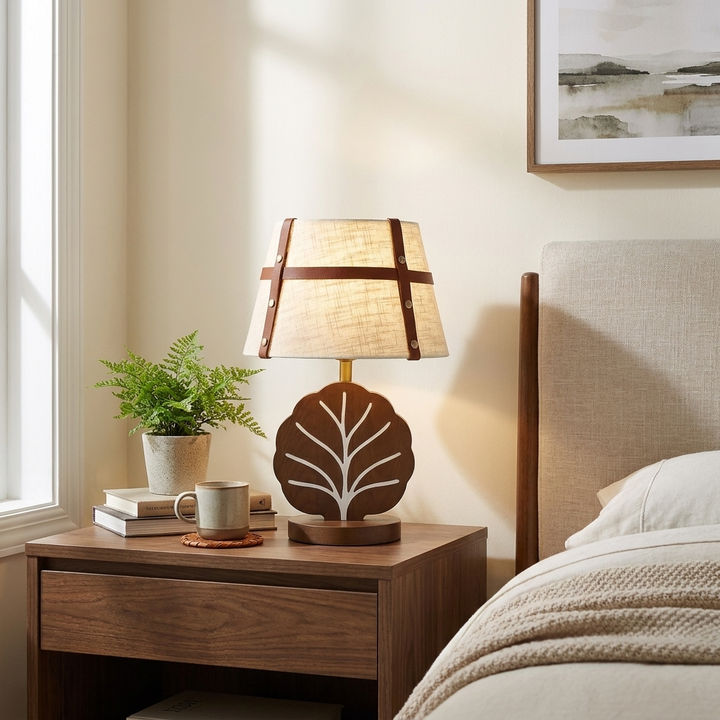 Arbor Ash Wood Table Lamp
