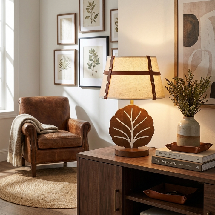 Arbor Ash Wood Table Lamp