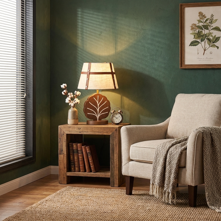 Arbor Ash Wood Table Lamp