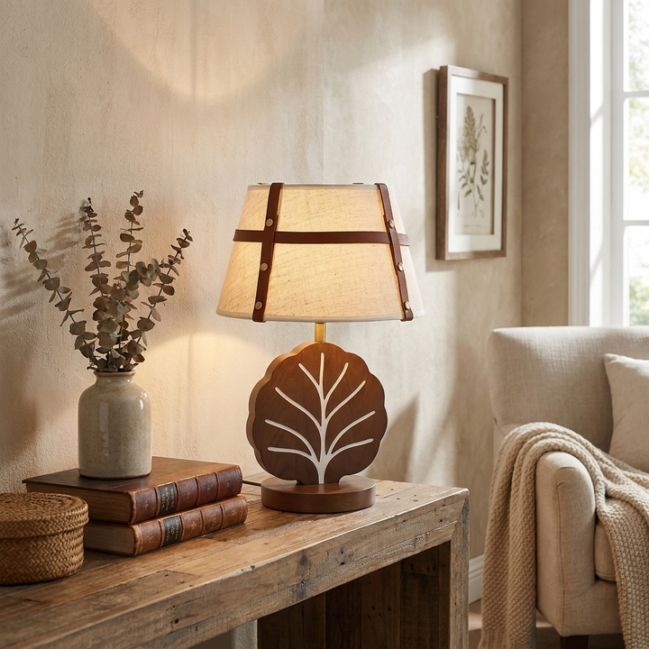 Arbor Ash Wood Table Lamp