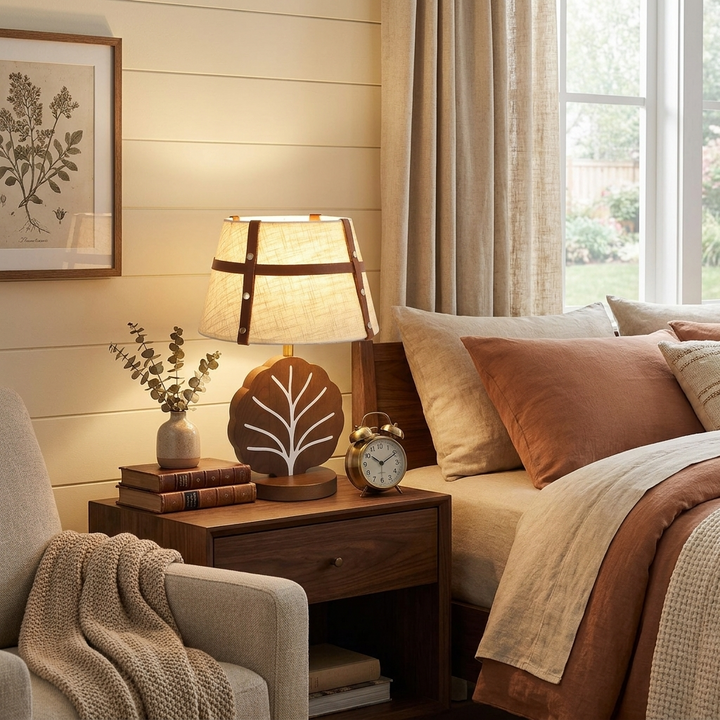 Arbor Ash Wood Table Lamp
