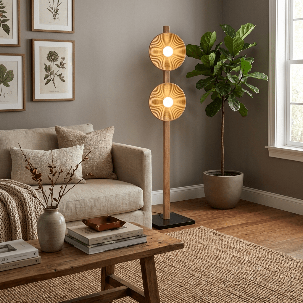 Arbor Twin Disc Floor Lamp - Vakkerlight