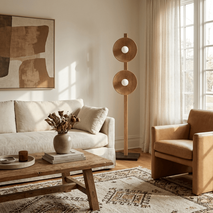 Arbor Twin Disc Floor Lamp - Vakkerlight