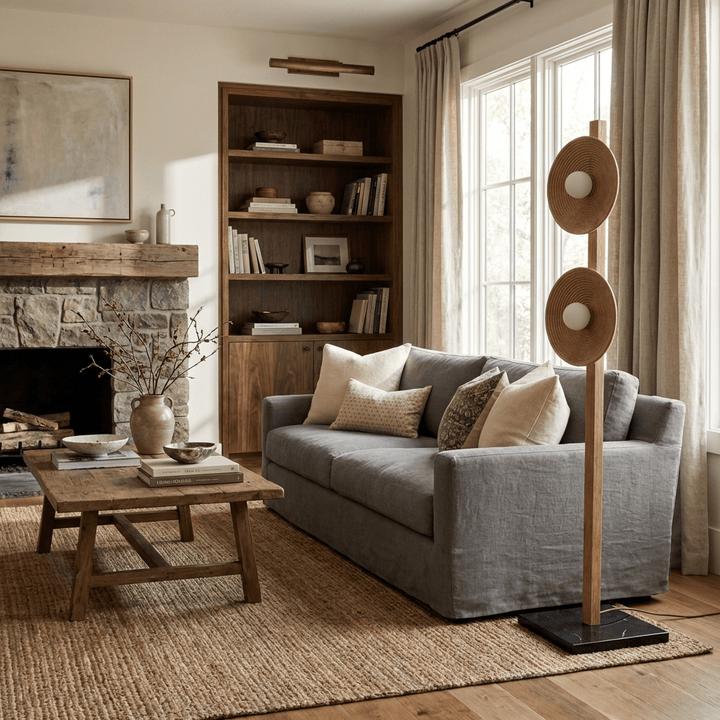 Arbor Twin Disc Floor Lamp - Vakkerlight