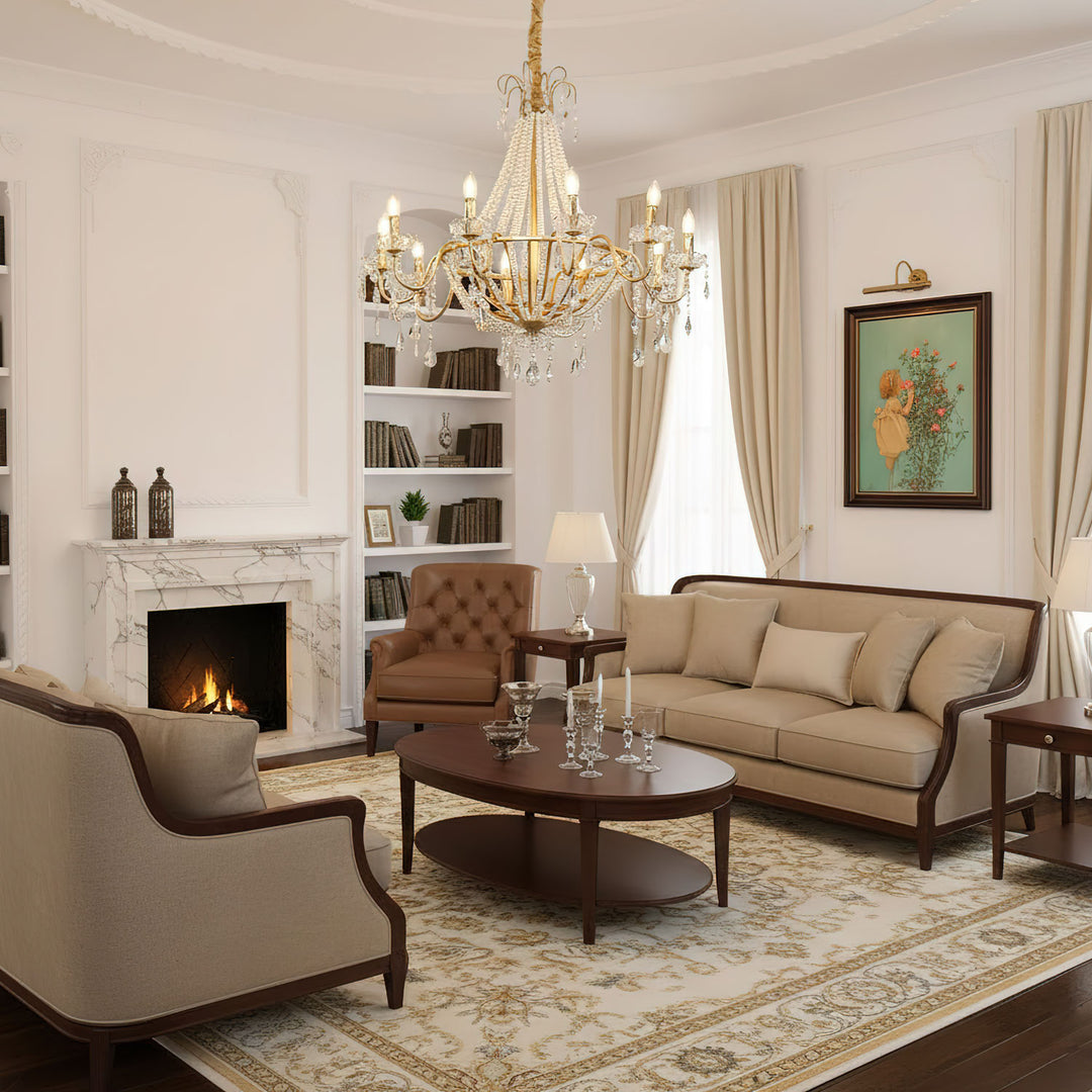 Arcadia Gold Chandelier - Vakkerlight