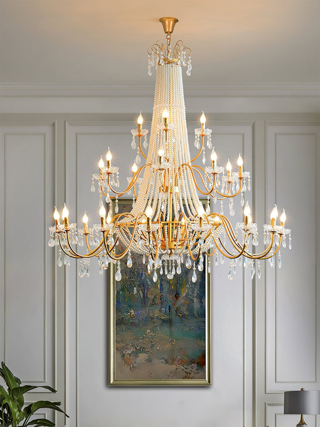 Arcadia Gold Chandelier - Vakkerlight