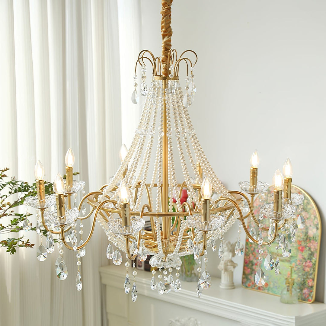 Arcadia Gold Chandelier - Vakkerlight