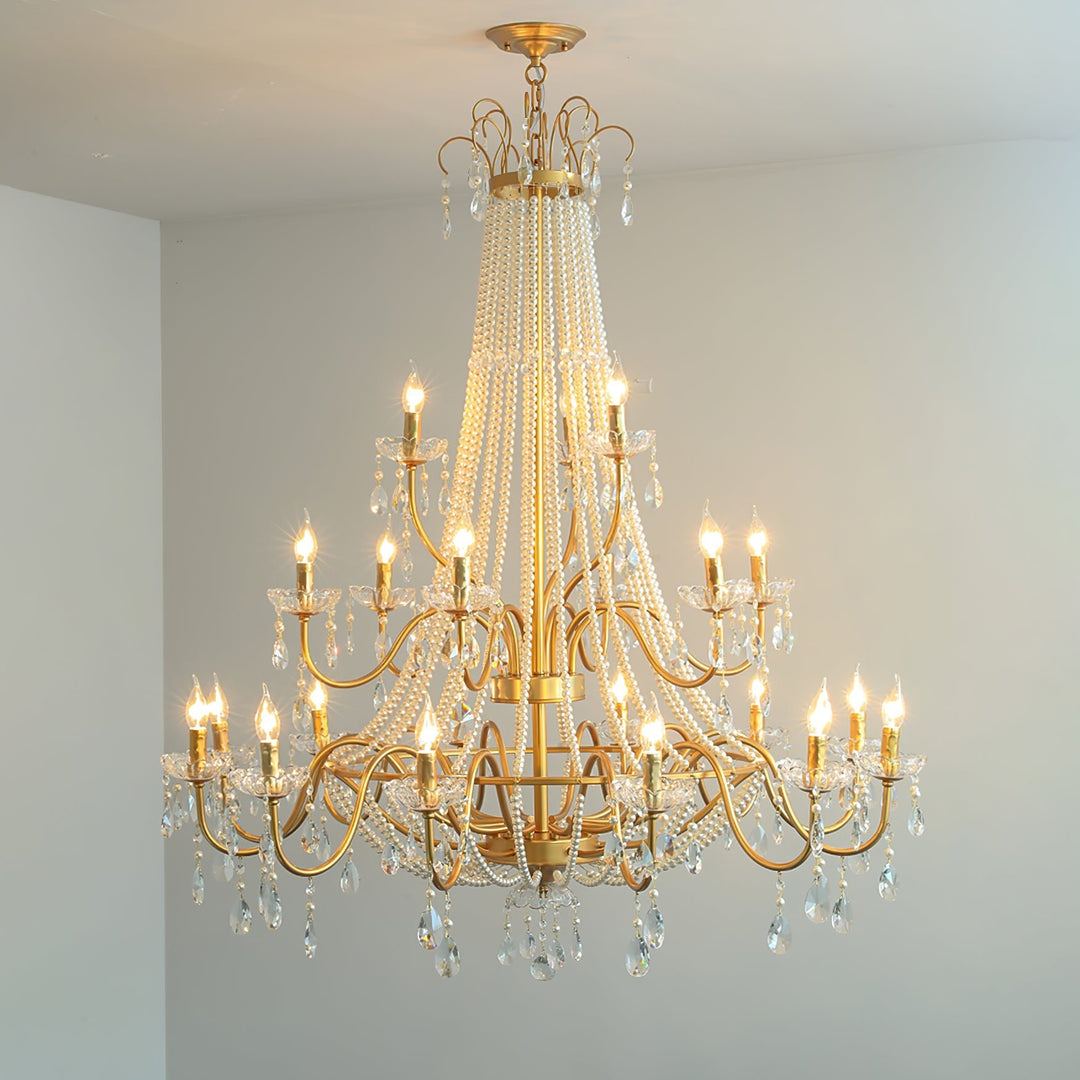 Arcadia Gold Chandelier - Vakkerlight