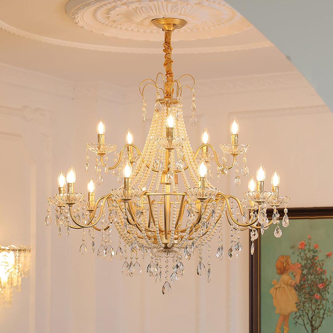 Arcadia Gold Chandelier - Vakkerlight