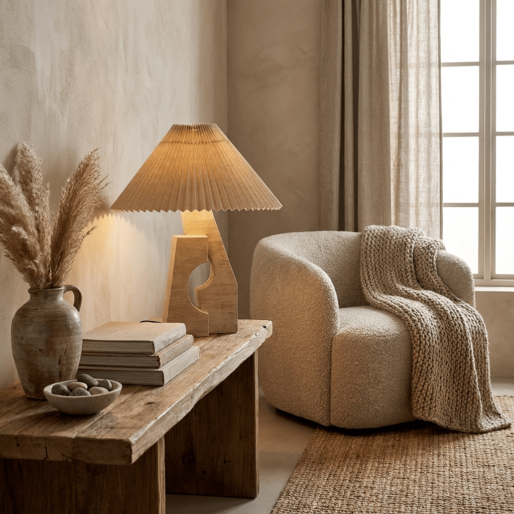 Arch Form Pleated Table Lamp - Vakkerlight