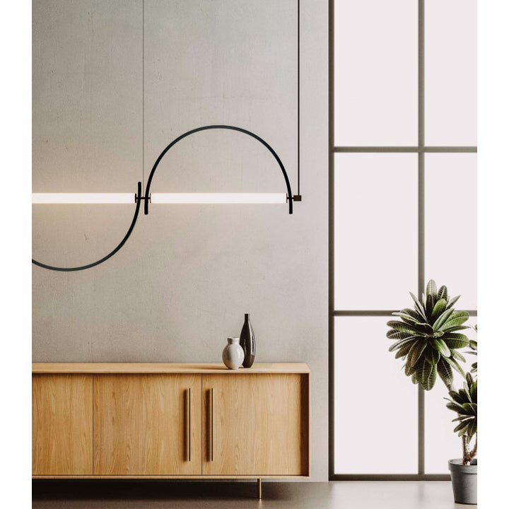 Arched Linear Led Chandelier