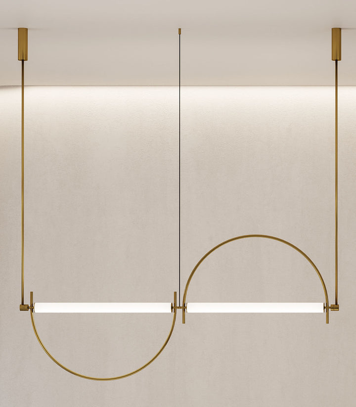Arched Linear Led Chandelier