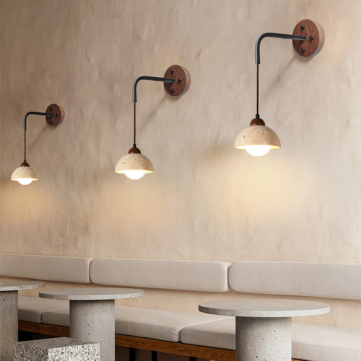 Arched Travertine Wall Light - Vakkerlight