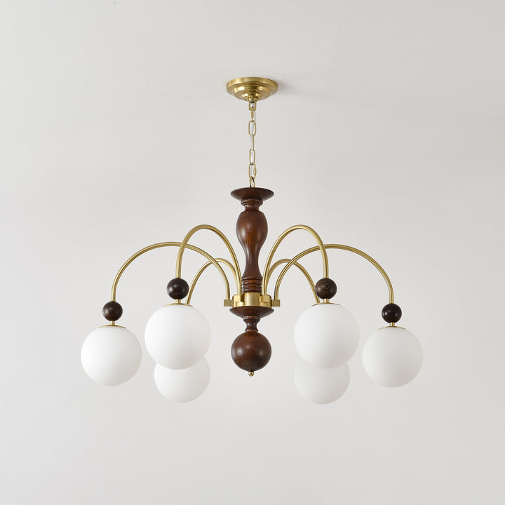 Archway Walnut Color Chandelier - Vakkerlight