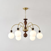 Archway Walnut Color Chandelier - Vakkerlight