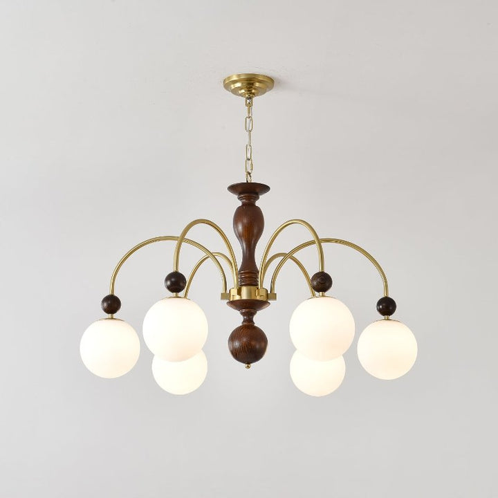 Archway Walnut Color Chandelier - Vakkerlight