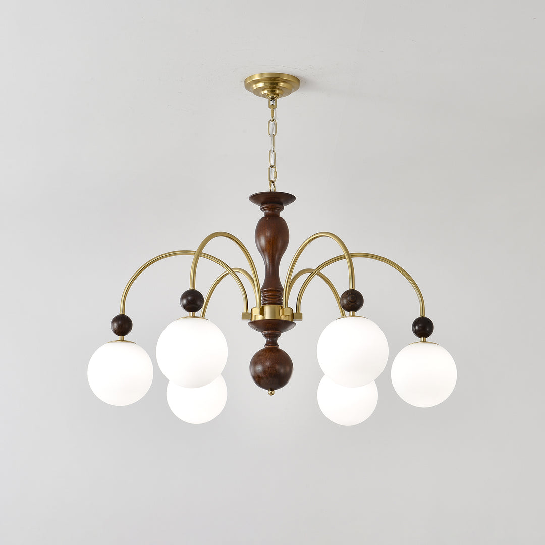 Archway Walnut Color Chandelier - Vakkerlight