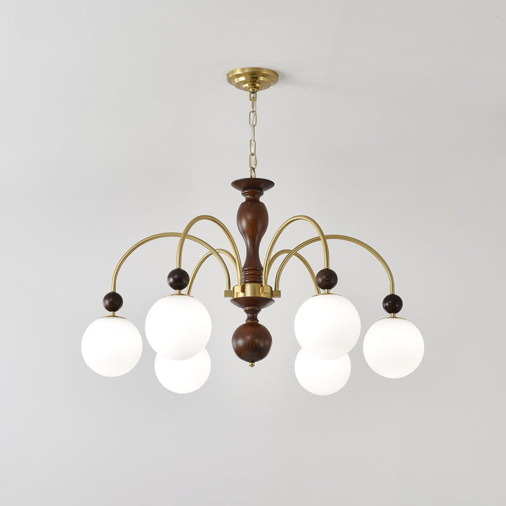 Archway Walnut Color Chandelier - Vakkerlight