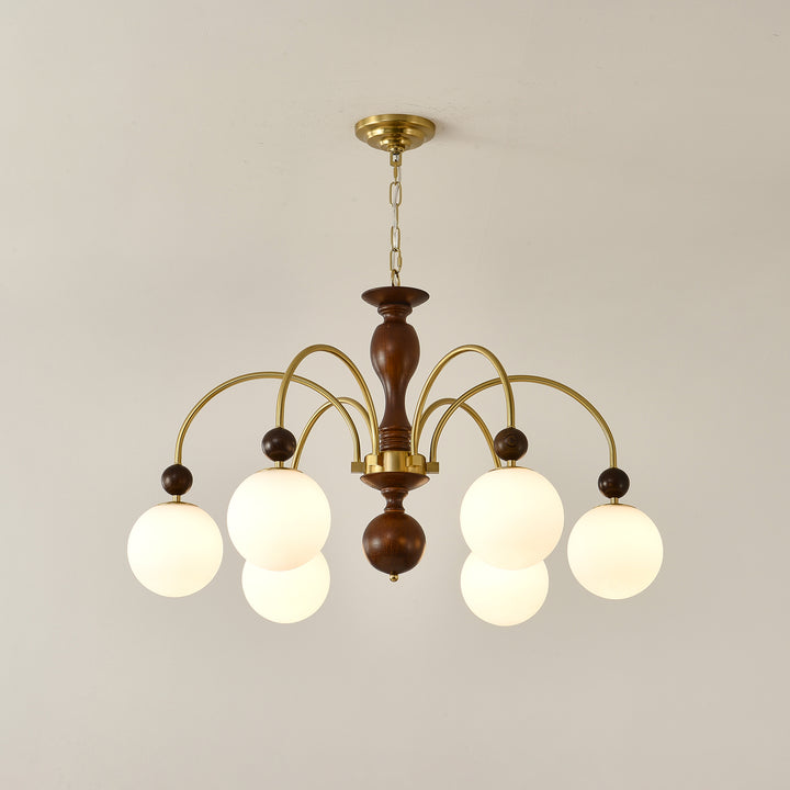 Archway Walnut Color Chandelier - Vakkerlight