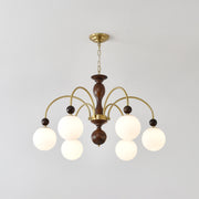 Archway Walnut Color Chandelier