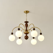 Archway Walnut Color Chandelier - Vakkerlight