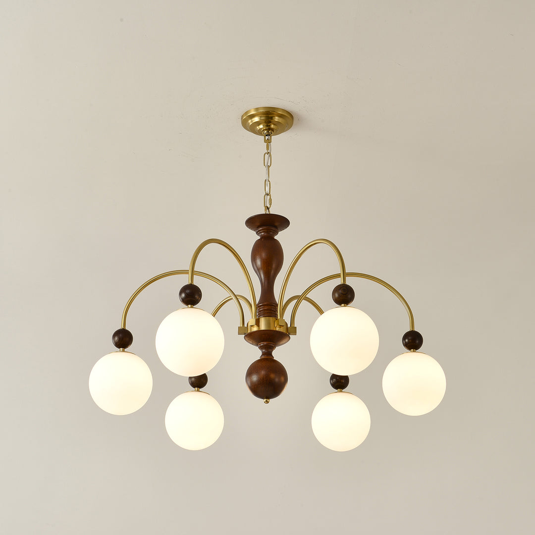 Archway Walnut Color Chandelier - Vakkerlight