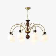 Archway Walnut Color Chandelier