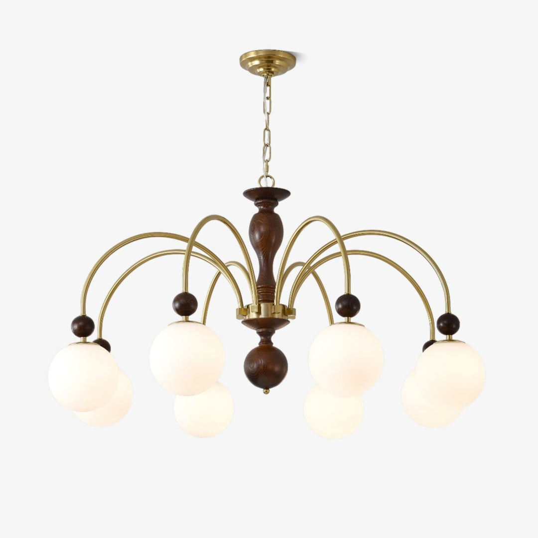 Archway Walnut Color Chandelier - Vakkerlight