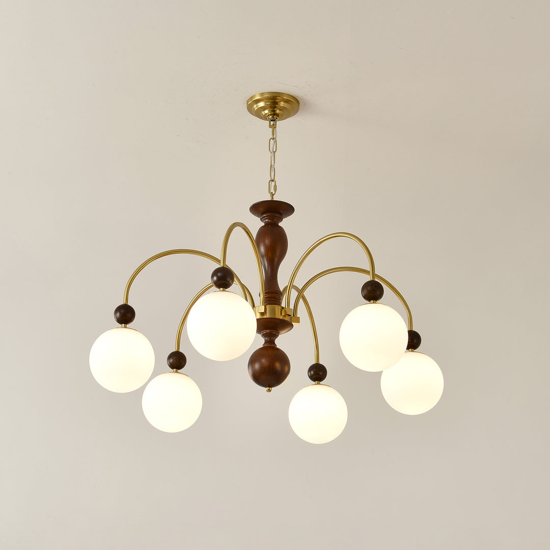 Archway Walnut Color Chandelier - Vakkerlight