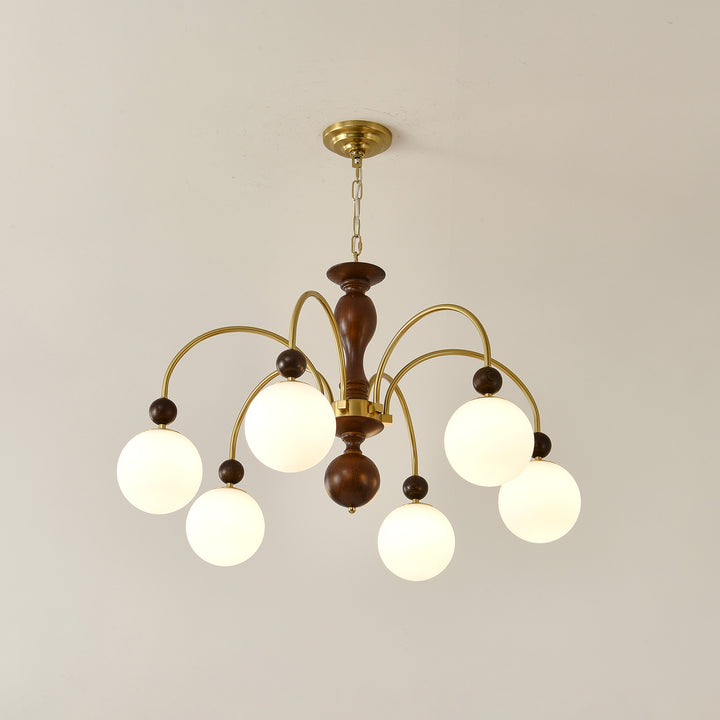 Archway Walnut Color Chandelier - Vakkerlight