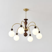 Archway Walnut Color Chandelier - Vakkerlight