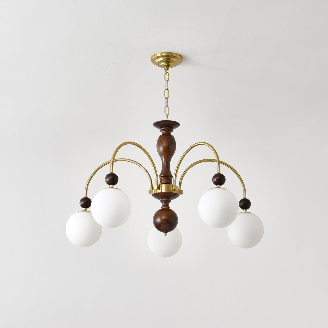 Archway Walnut Color Chandelier - Vakkerlight