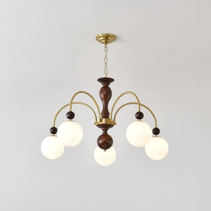 Archway Walnut Color Chandelier - Vakkerlight