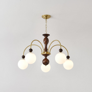 Archway Walnut Color Chandelier