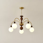 Archway Walnut Color Chandelier