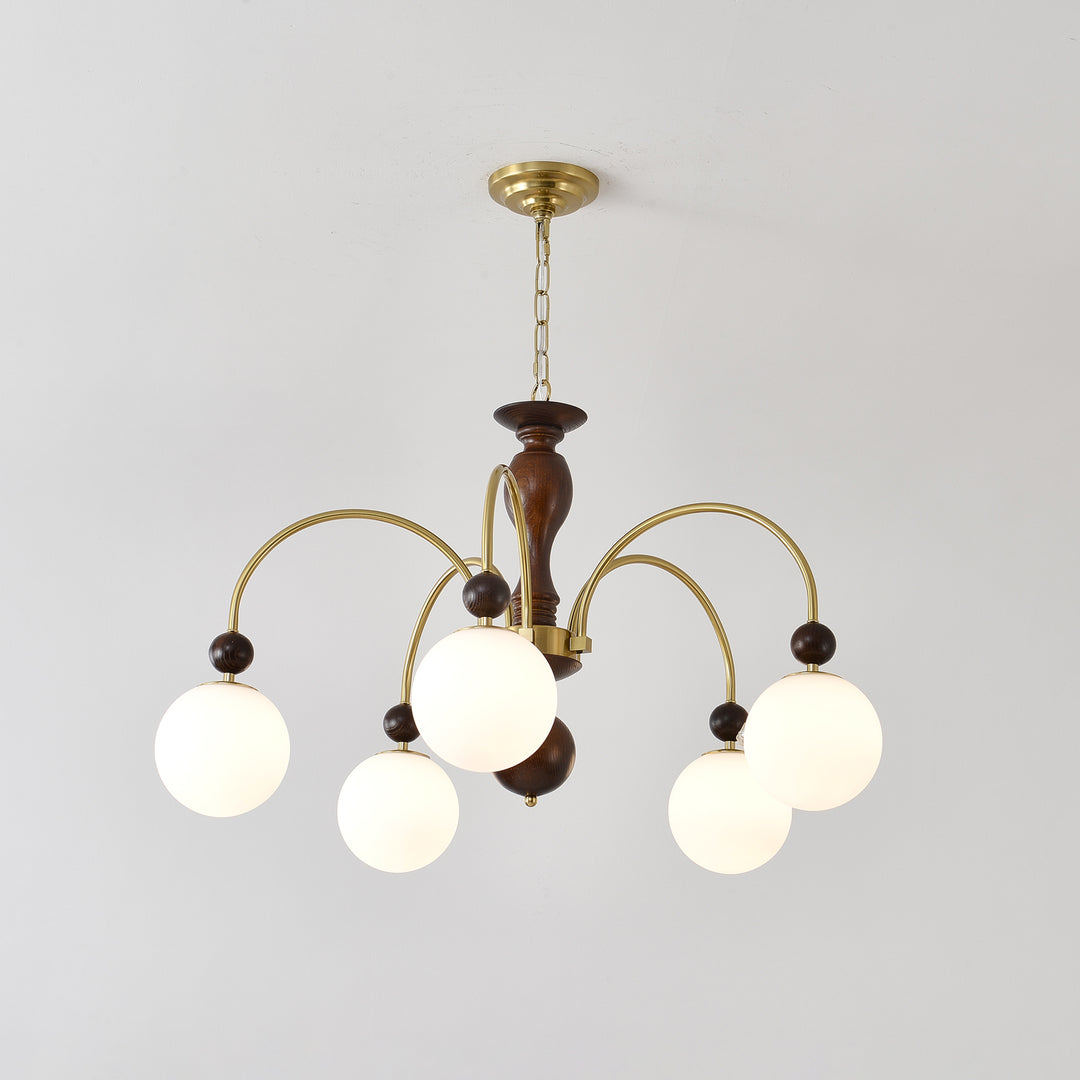 Archway Walnut Color Chandelier - Vakkerlight