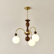 Archway Walnut Color Chandelier - Vakkerlight