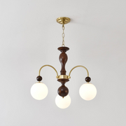 Archway Walnut Color Chandelier