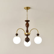 Archway Walnut Color Chandelier - Vakkerlight