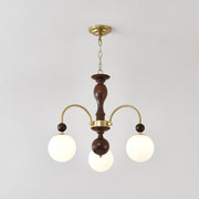 Archway Walnut Color Chandelier - Vakkerlight