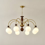 Archway Walnut Color Chandelier