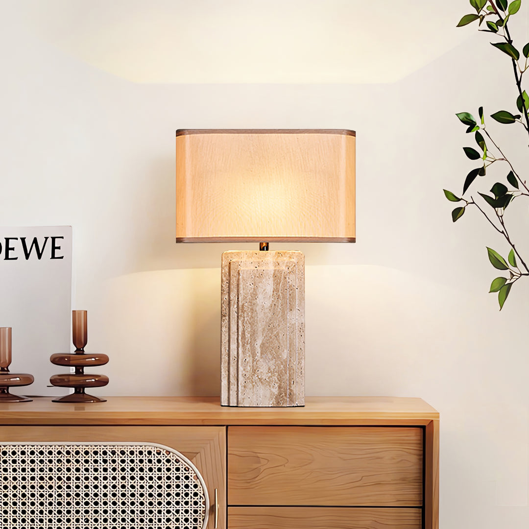 Arco Travertine Table Lamp - Vakkerlight