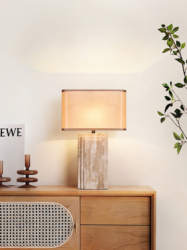Arco Travertine Table Lamp - Vakkerlight