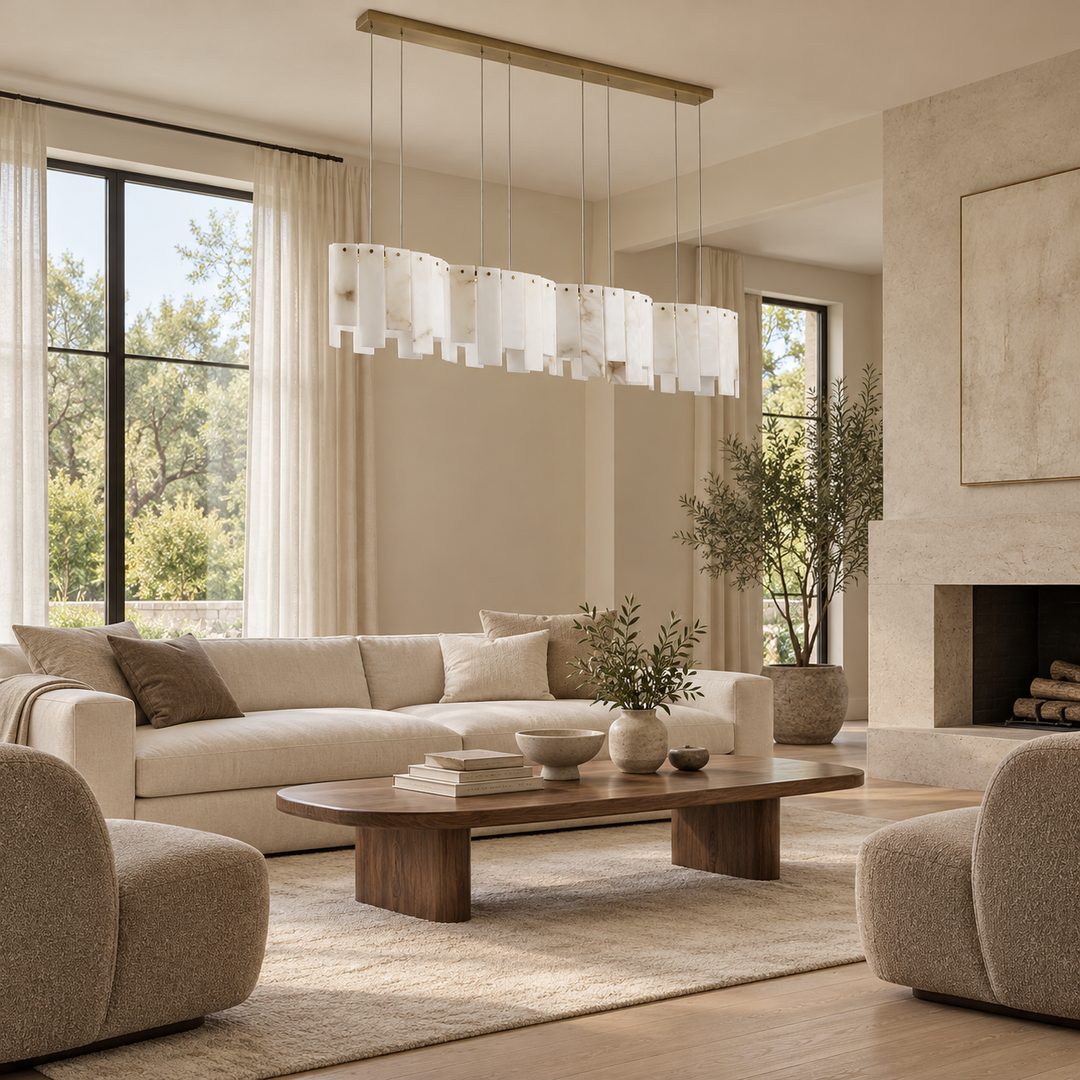 Arctora Alabaster Pendant Lamp