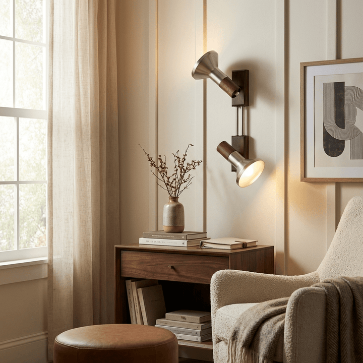 Ardell Dual Spotlight Wall Lamp - Vakkerlight