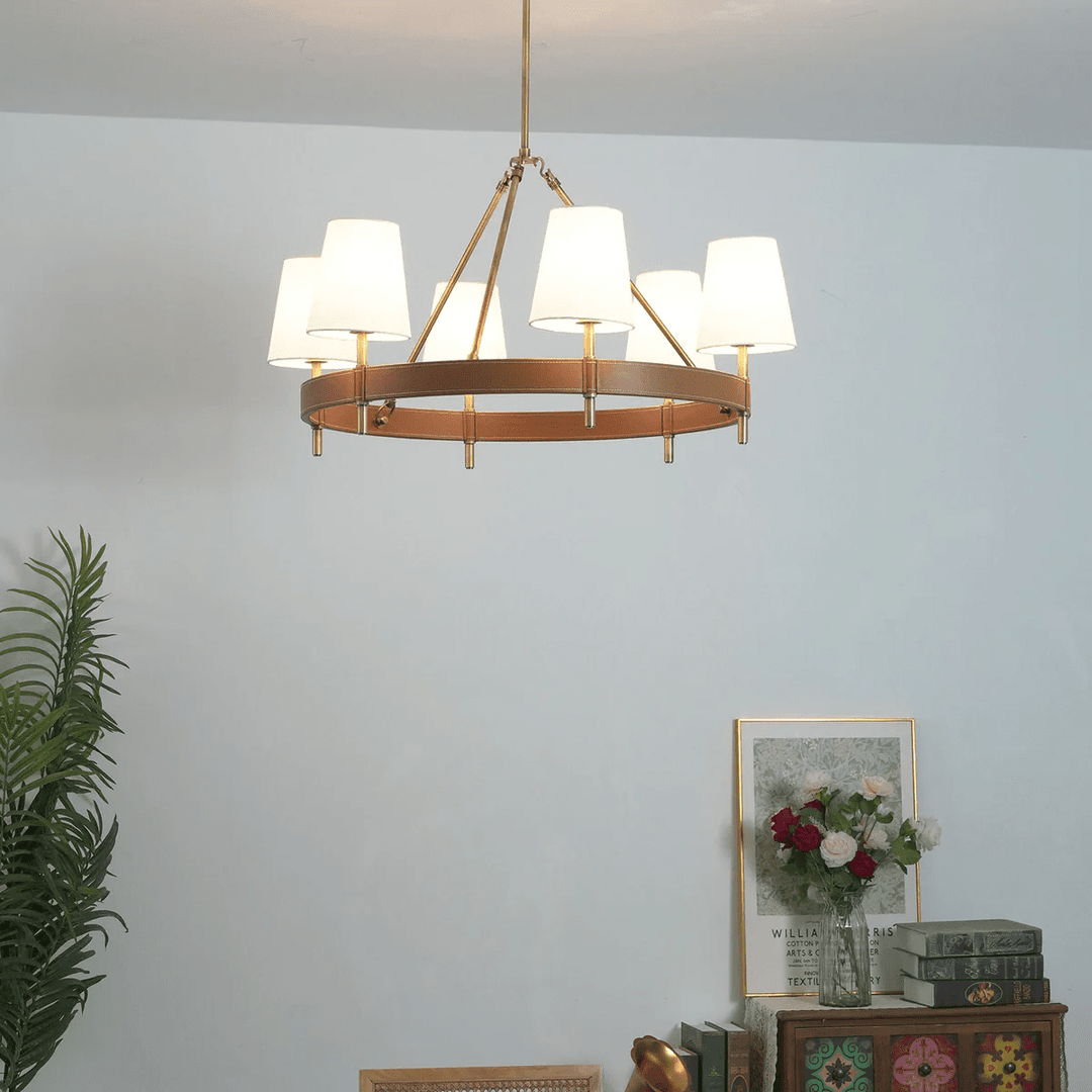 Arianna Leather Chandelier - Vakkerlight