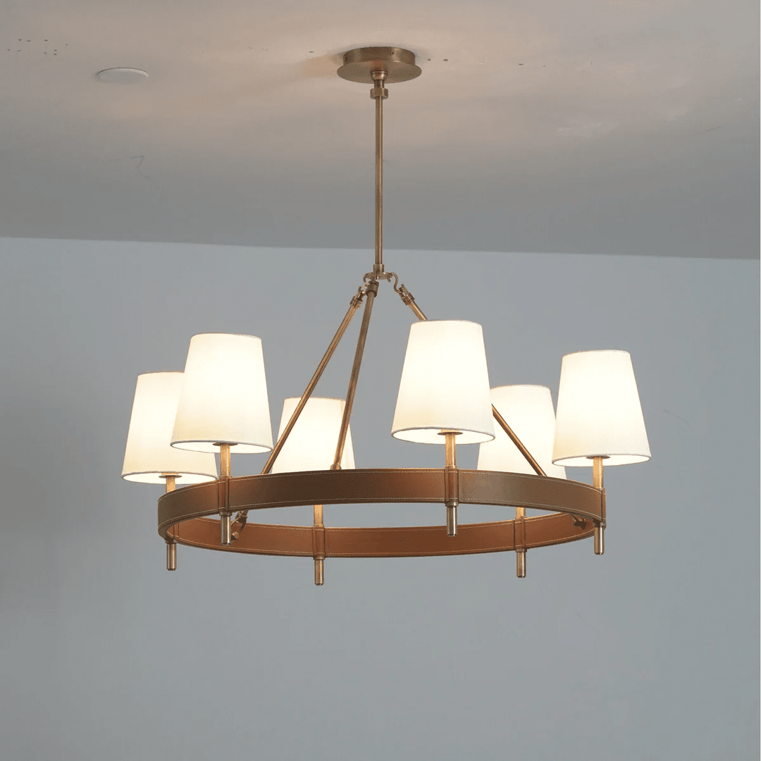 Arianna Leather Chandelier - Vakkerlight