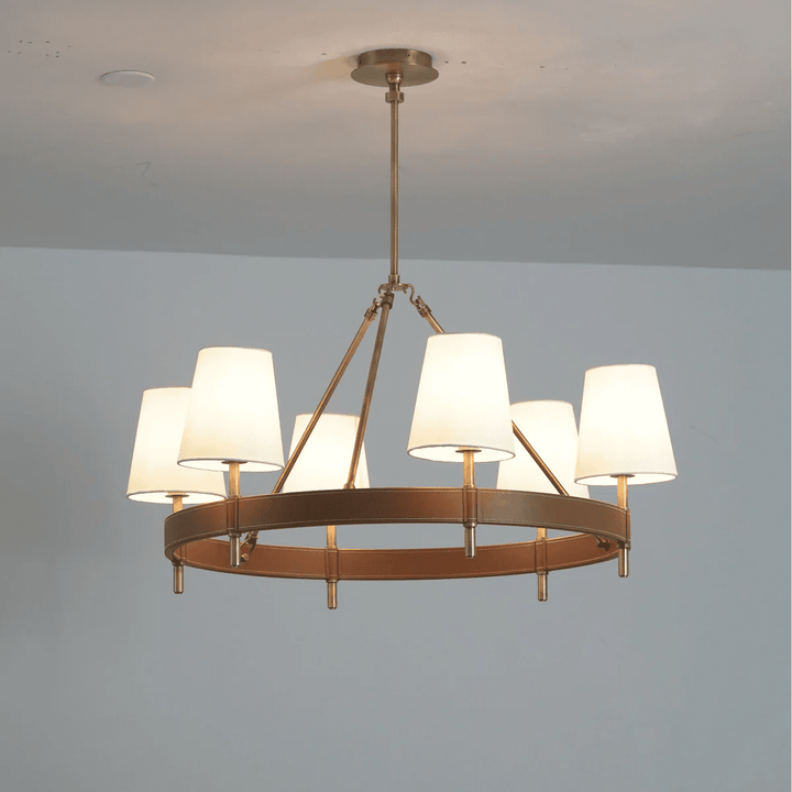 Arianna Leather Chandelier - Vakkerlight