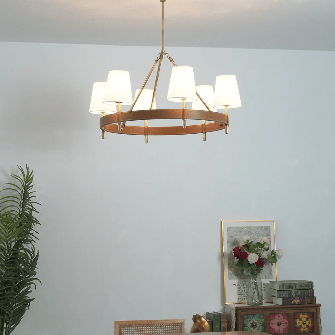 Arianna Leather Chandelier - Vakkerlight