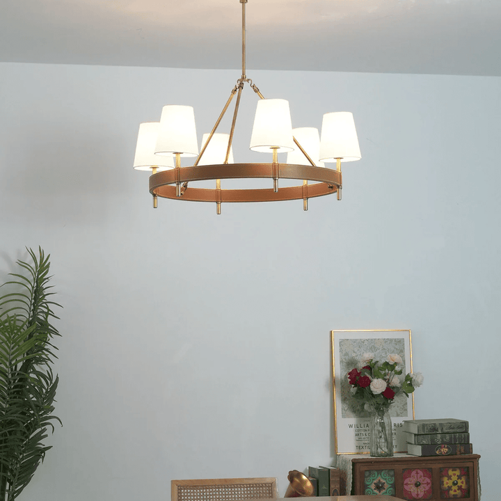 Arianna Leather Chandelier - Vakkerlight
